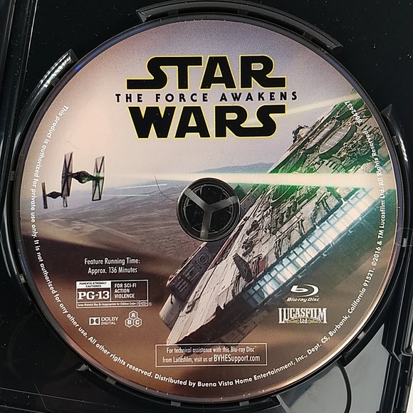 Star Wars: The Force Awakens Blu Ray/ DVD Combo pack - Picture 12 of 17